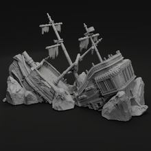 Load image into Gallery viewer, Sailor Wreck - Pirates vs Sailors Nightmare at Sea - Tabletop Terrain - Terrain Wargaming D&D DnD
