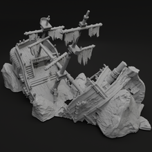Load image into Gallery viewer, Sailor Wreck - Pirates vs Sailors Nightmare at Sea - Tabletop Terrain - Terrain Wargaming D&D DnD