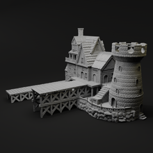 Load image into Gallery viewer, Sailor Dock - Pirates vs Sailors Nightmare at Sea - Tabletop Terrain - Terrain Wargaming D&D DnD