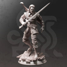 Load image into Gallery viewer, Tarick Wolfheart - Adventure Continues - DM Stash - Wargaming D&D DnD, 28mm, 32mm, 40mm, 54mm, 75mm, 100mm, 125mm