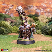 Load image into Gallery viewer, The Druid - Rise of the Halflings - Printable Scenery - Terrain, Wargaming, D&D, DnD 28mm 32mm 40mm 54mm