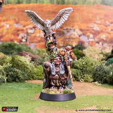 Load image into Gallery viewer, The Druid - Rise of the Halflings - Printable Scenery - Terrain, Wargaming, D&D, DnD 28mm 32mm 40mm 54mm