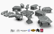 Load image into Gallery viewer, Dracul's Manor Dungeon Crypt Furnishing Set - Wargaming D&D DnD Vampire Dracula