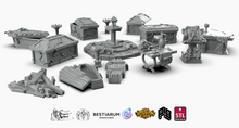 Load image into Gallery viewer, Dracul's Manor Dungeon Crypt Furnishing Set - Wargaming D&D DnD Vampire Dracula