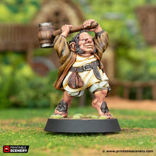 Load image into Gallery viewer, Mace Beadly - Rise of the Halflings - Printable Scenery Wargaming D&D DnD 28mm 32mm 40mm 54mm
