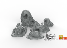 Load image into Gallery viewer, Underwater Stone Caves - Fantastic Plants and Rocks Vol. 2 - Print Your Monsters - Wargaming D&D DnD