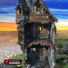 Load image into Gallery viewer, Ruined Governor's Mansion - The Lost Islands - Printable Scenery Wargaming Terrain D&D, DnD