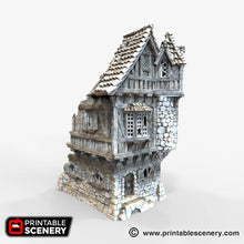 Load image into Gallery viewer, Ruined Governor's Mansion - The Lost Islands - Printable Scenery Wargaming Terrain D&D, DnD