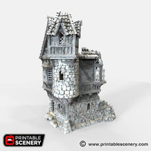 Load image into Gallery viewer, Ruined Governor's Mansion - The Lost Islands - Printable Scenery Wargaming Terrain D&D, DnD