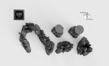 Load image into Gallery viewer, Crystal Clusters and Pillars - 15mm 28mm 32mm Wilds of Wintertide Wargaming Terrain D&D, DnD