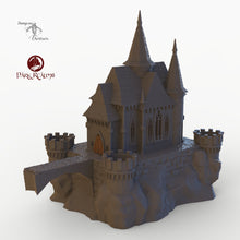 Load image into Gallery viewer, Dracul Small Chapel - 15mm 28mm 32mm Dracula Dark Realms Medieval Scenery Mansion Wargaming Terrain Scatter D&D DnD