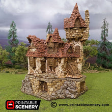 Load image into Gallery viewer, The Guildhall - Hagglethorn Hollow Printable Scenery 15mm 20mm 28mm 32mm 37mm Terrain D&D DnD