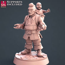 Load image into Gallery viewer, Townsfolk Set Part 1 - STL Miniatures - Wargaming D&D DnD