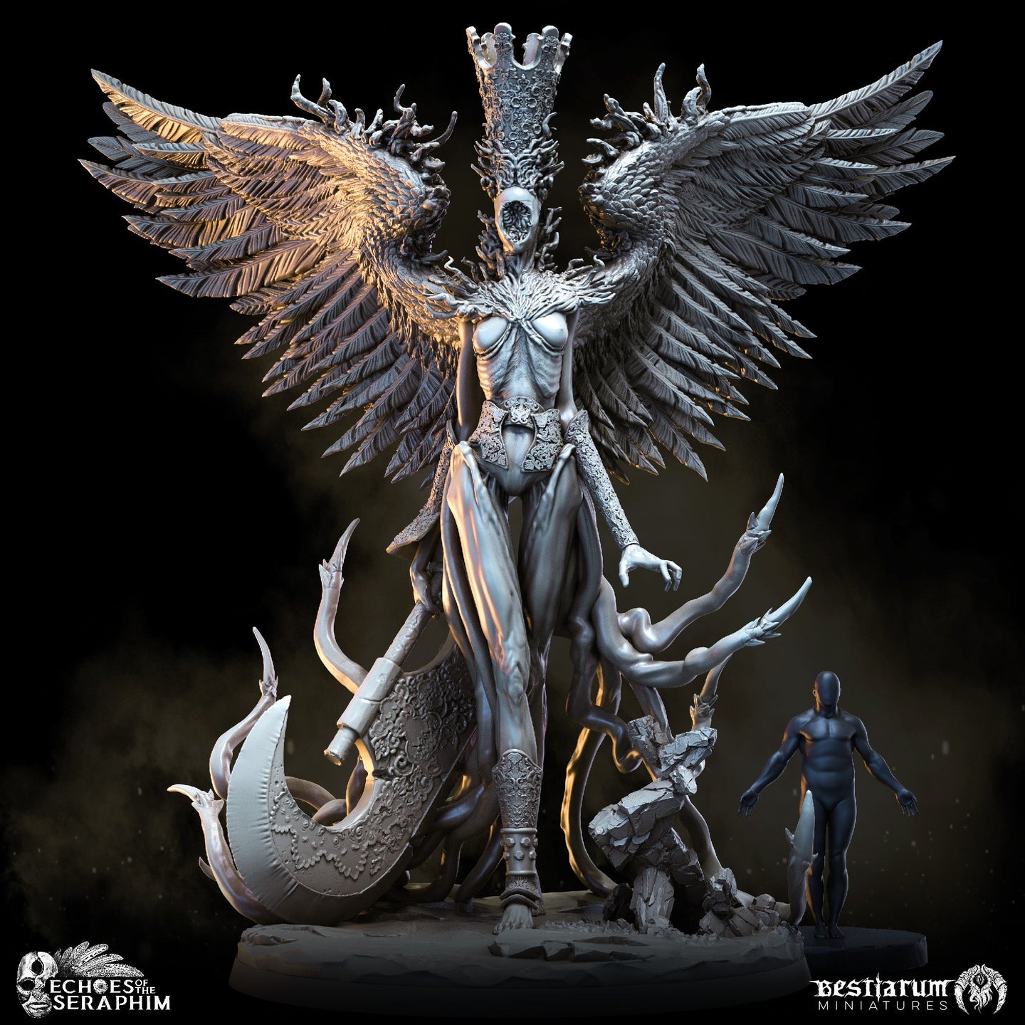 Zarael, the Faceless Queen | Echoes of the Seraphim | Bestiarum | Miniatures D&D Wargaming DnD