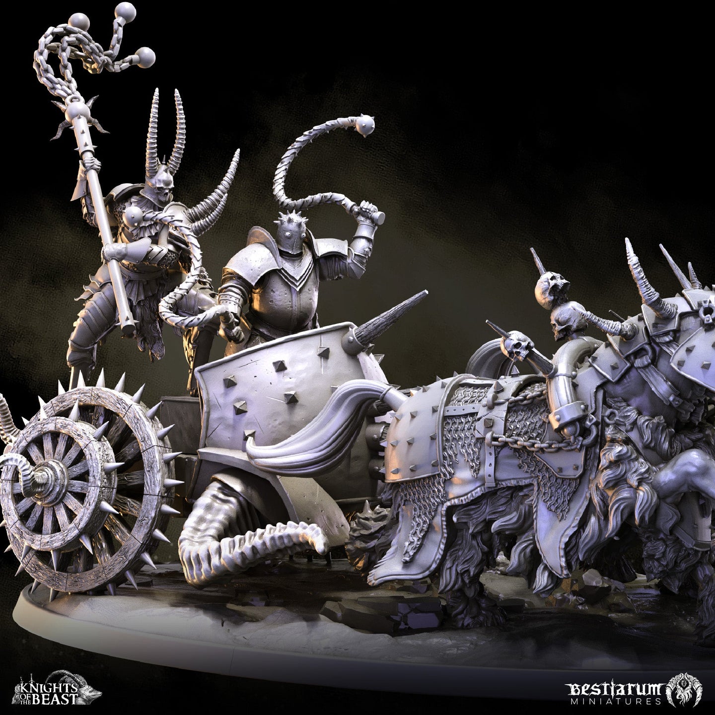 Gore Forged Chariot | Knights of the Beast | Bestiarum | Miniatures D&D Wargaming DnD