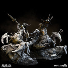 Load image into Gallery viewer, Keliterian warriors | The Wilds | Bestiarum | Miniatures D&amp;D Wargaming DnD