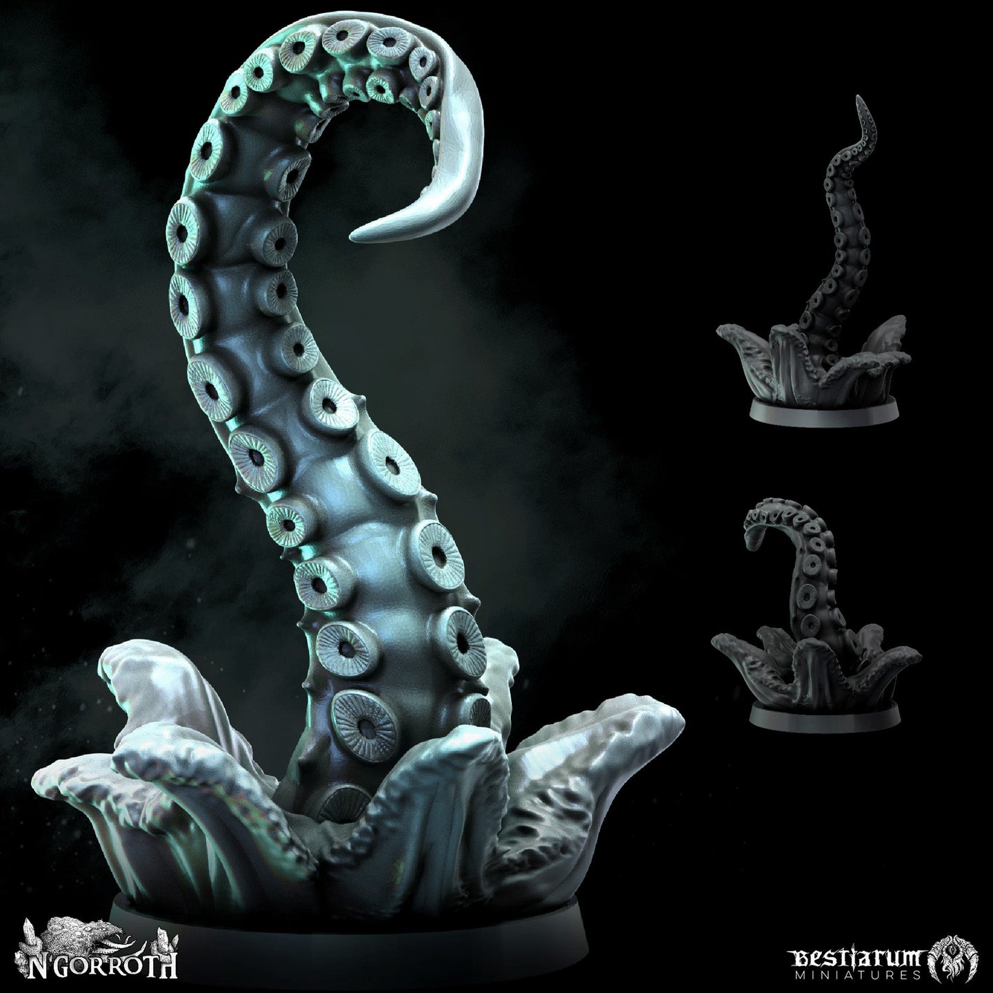 Rising Tentacles | The N'Gorroth | Bestiarum | Miniatures D&D Wargaming DnD