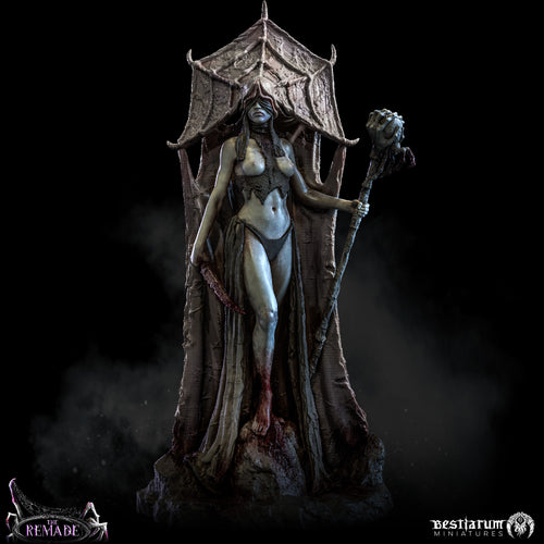Dark Elf High Priestess | The Remade | Bestiarum | Miniatures D&D Wargaming DnD