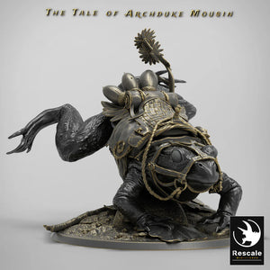 Landing Frog - Saddled - The Tale of Archduke Mousin - Rescale Miniatures - Wargaming D&D DnD