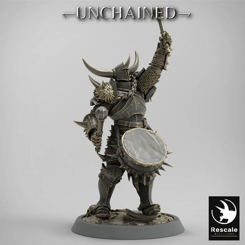 Olaf's Light Soldier with Drum - Unchained - Rescale Miniatures - Wargaming D&D DnD