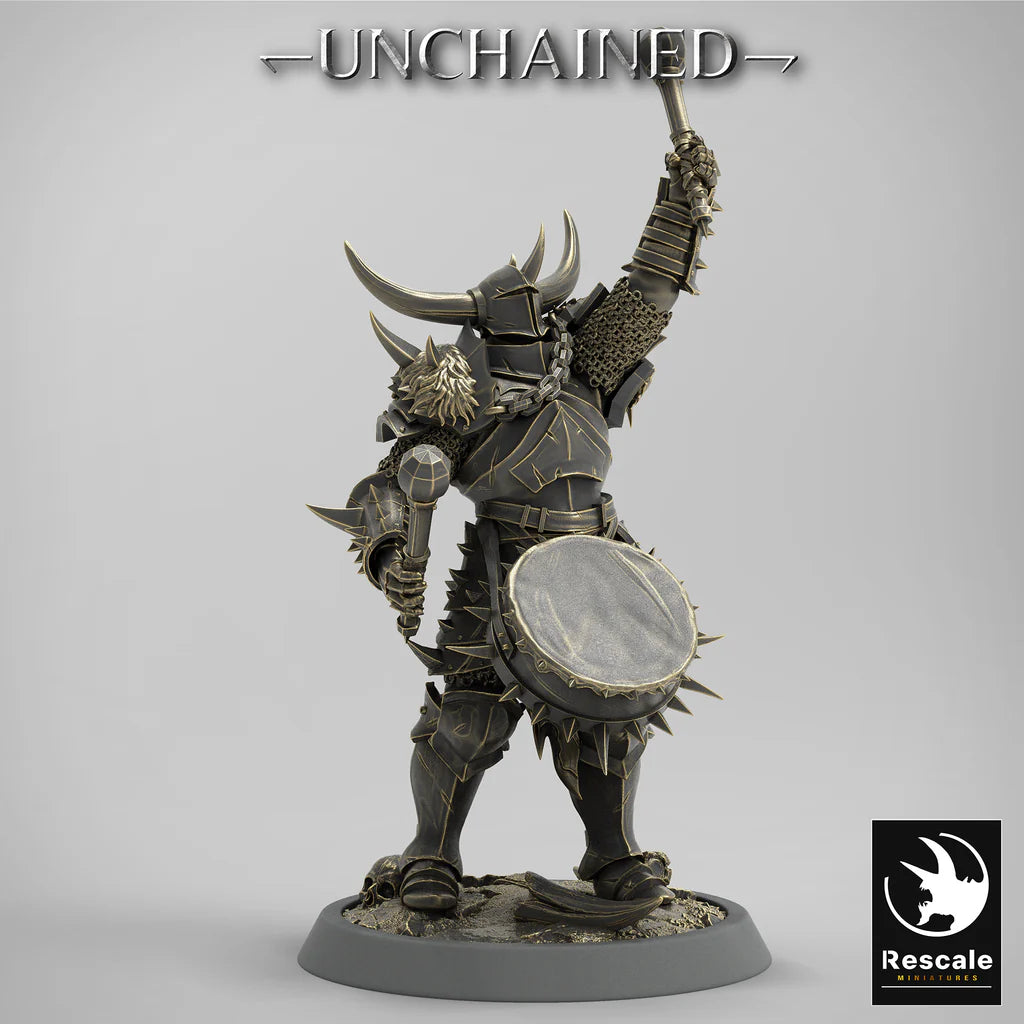Olaf's Light Soldier with Drum - Unchained - Rescale Miniatures - Wargaming D&D DnD