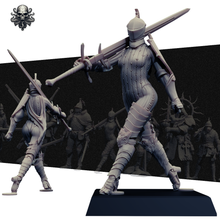 Load image into Gallery viewer, Zweihander Saint 2 - Trench Souls of Königsberg - Realsteone - Terrain Wargaming D&amp;D DnD 32mm 54mm