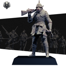 Load image into Gallery viewer, Troopers (Set of 3) - Trench Souls of Königsberg - Realsteone - Terrain Wargaming D&amp;D DnD 32mm 54mm