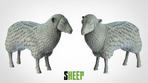 Sheep - Animals - 3D IP Studios - Terrain Wargaming D&D DnD 28mm 32mm 40mm 54mm 75mm 100mm 125mm
