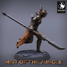 Load image into Gallery viewer, Amazon Light Soldier With Spear - Run - Mist of the Jungle - Rescale Miniatures - Wargaming D&amp;D DnD