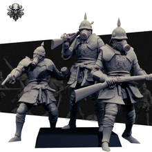 Load image into Gallery viewer, Troopers (Set of 3) - Trench Souls of Königsberg - Realsteone - Terrain Wargaming D&amp;D DnD 32mm 54mm