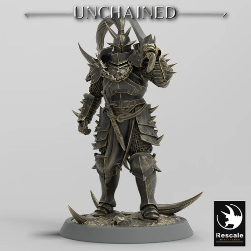 Olaf's Light Soldier with Sword - Stand - Unchained - Rescale Miniatures - Wargaming D&D DnD