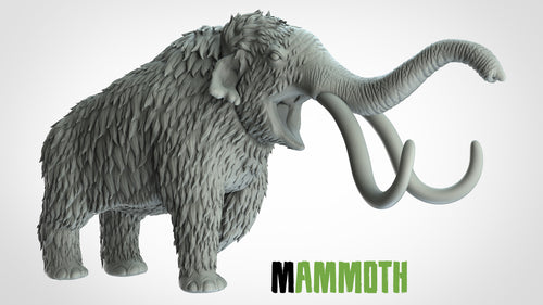 Mammoth - Animals - 3D IP Studios - Terrain Wargaming D&D DnD 28mm 32mm 40mm 54mm