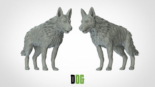 Dog - Animals - 3D IP Studios - Terrain Wargaming D&D DnD 28mm 32mm 40mm 54mm 75mm 100mm 125mm