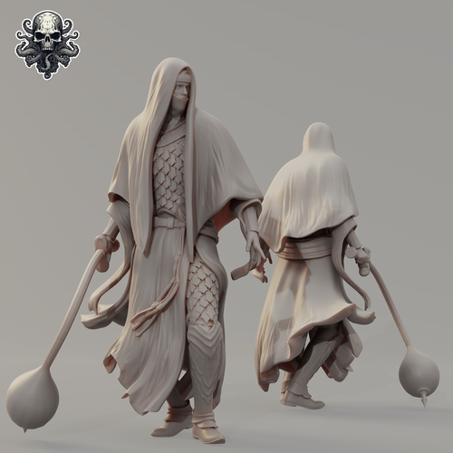 Night Monk - Realsteone - Terrain Wargaming D&D DnD 32mm 40mm 54mm