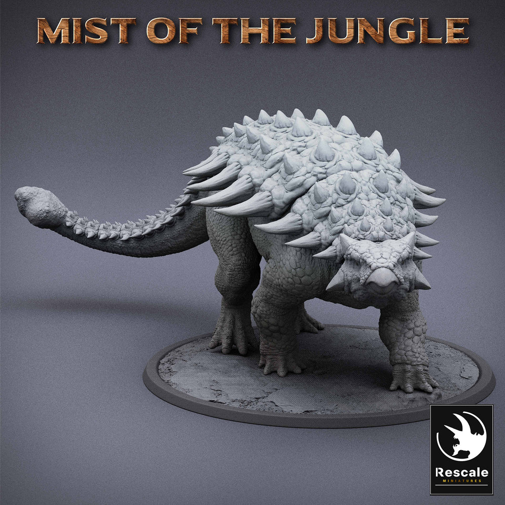Wild Ankylosaurus - Pace - Mist of the Jungle - Rescale Miniatures - Wargaming D&D DnD