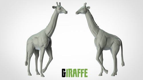 Giraffe - Animals - 3D IP Studios - Terrain Wargaming D&D DnD 28mm 32mm 40mm 54mm 75mm 100mm 125mm