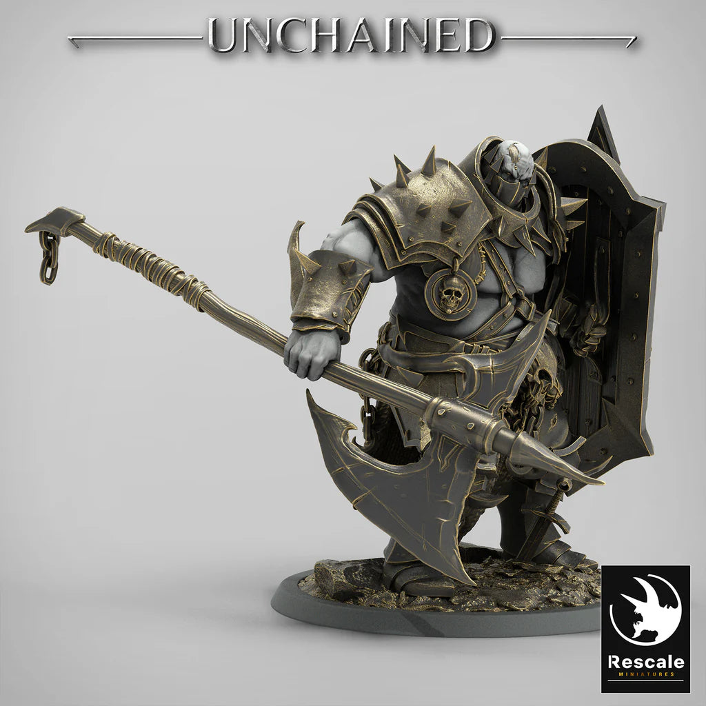 Olaf's Efreim Heavy Soldier - Great Axe - Unchained - Rescale Miniatures - Wargaming D&D DnD