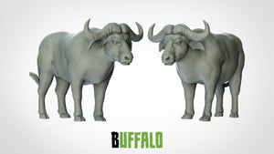 Buffalo Standing - Animals - 3D IP Studios - Terrain Wargaming D&D DnD 28mm 32mm 40mm 54mm 75mm 100mm 125mm