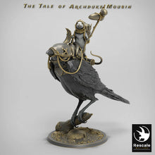 Load image into Gallery viewer, Perched Magpie - Mounted - The Tale of Archduke Mousin - Rescale Miniatures - Wargaming D&amp;D DnD