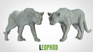 Leopard - Animals - 3D IP Studios - Terrain Wargaming D&D DnD 28mm 32mm 40mm 54mm 75mm 100mm 125mm
