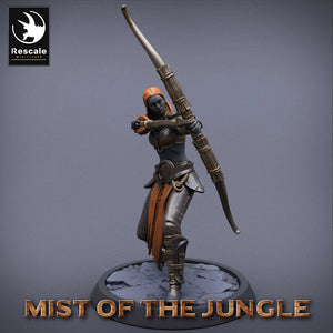 Amazon Light Soldier Archer Squadron - Mist of the Jungle - Rescale Miniatures - Wargaming D&D DnD