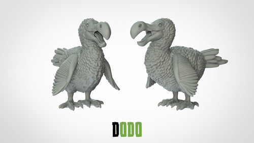 Dodo - Animals - 3D IP Studios - Terrain Wargaming D&D DnD 28mm 32mm 40mm 54mm 75mm 100mm 125mm