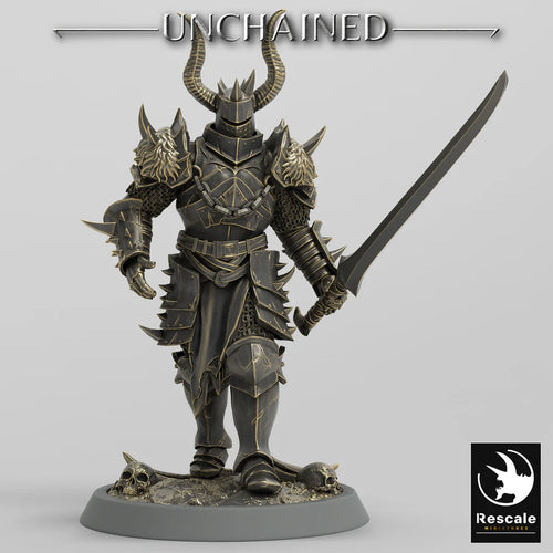 Olaf's Light Soldier with Sword - Walk - Unchained - Rescale Miniatures - Wargaming D&D DnD