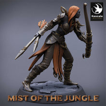 Load image into Gallery viewer, Amazon Light Soldier With Bow - Stance - Mist of the Jungle - Rescale Miniatures - Wargaming D&amp;D DnD
