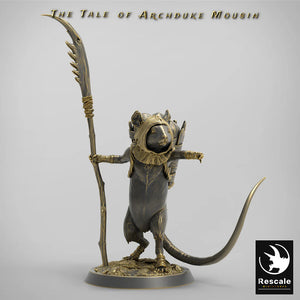 Mouse Farmer A - The Tale of Archduke Mousin - Rescale Miniatures - Wargaming D&D DnD
