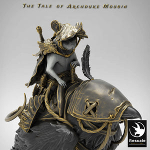 Standing Magpie - Mounted - The Tale of Archduke Mousin - Rescale Miniatures - Wargaming D&D DnD