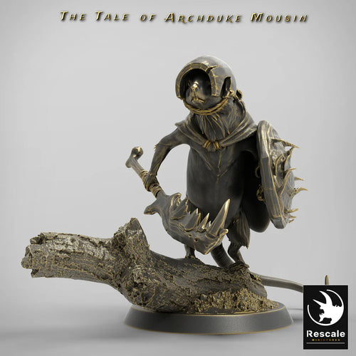 Mouse Soldier B - The Tale of Archduke Mousin - Rescale Miniatures - Wargaming D&D DnD