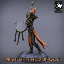 Load image into Gallery viewer, Amazon Light Soldier Drummer - Mist of the Jungle - Rescale Miniatures - Wargaming D&amp;D DnD