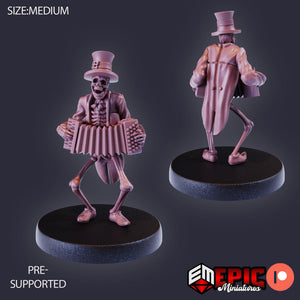 Skeleton Musician (Accordion) - Epic Miniatures Wargaming D&D DnD