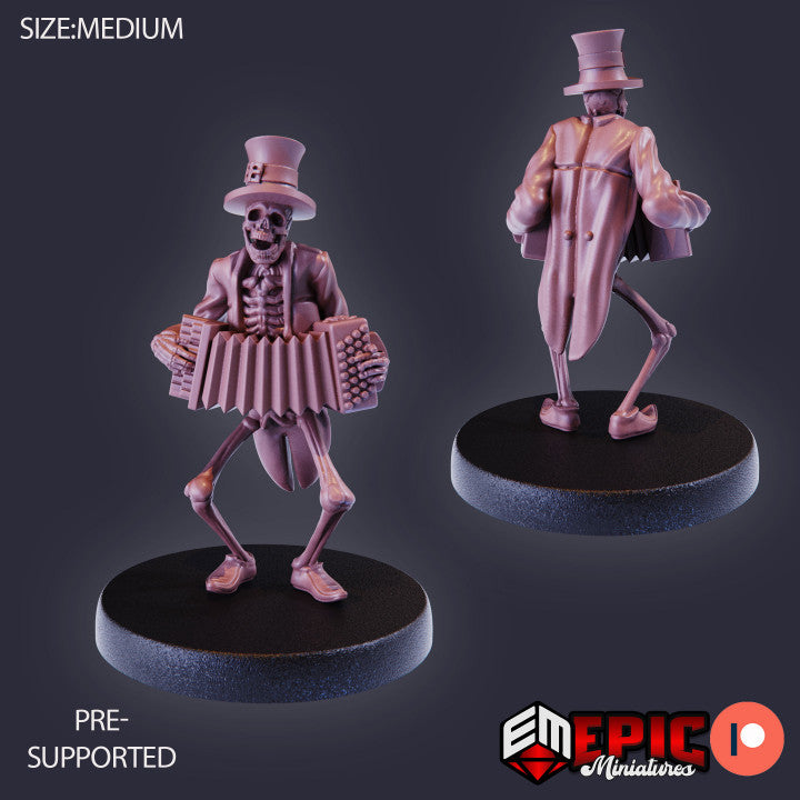 Skeleton Musician (Accordion) - Epic Miniatures Wargaming D&D DnD